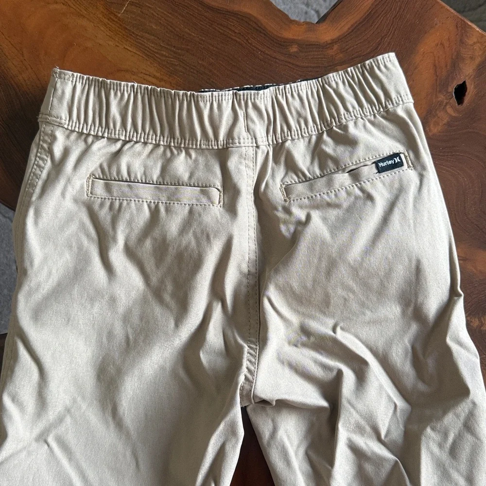 NWOT Hurley Tan Jogger Pants with Logo - Picture 4 of 7